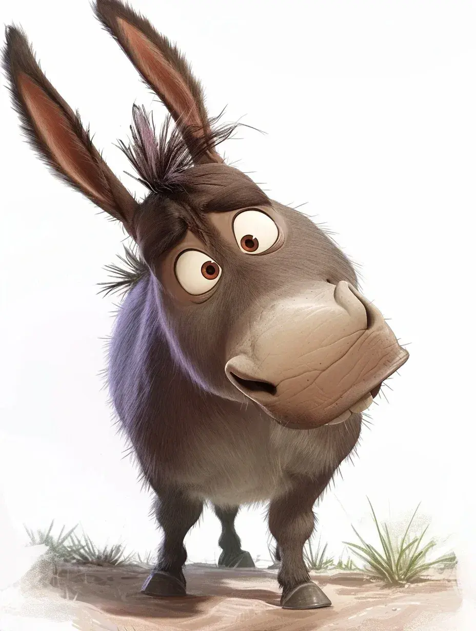 壁纸分享,可爱的小毛驴