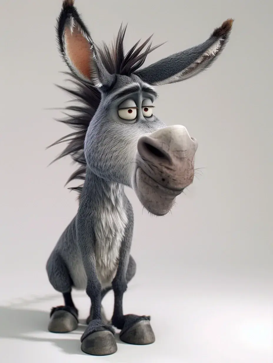 壁纸分享,可爱的小毛驴