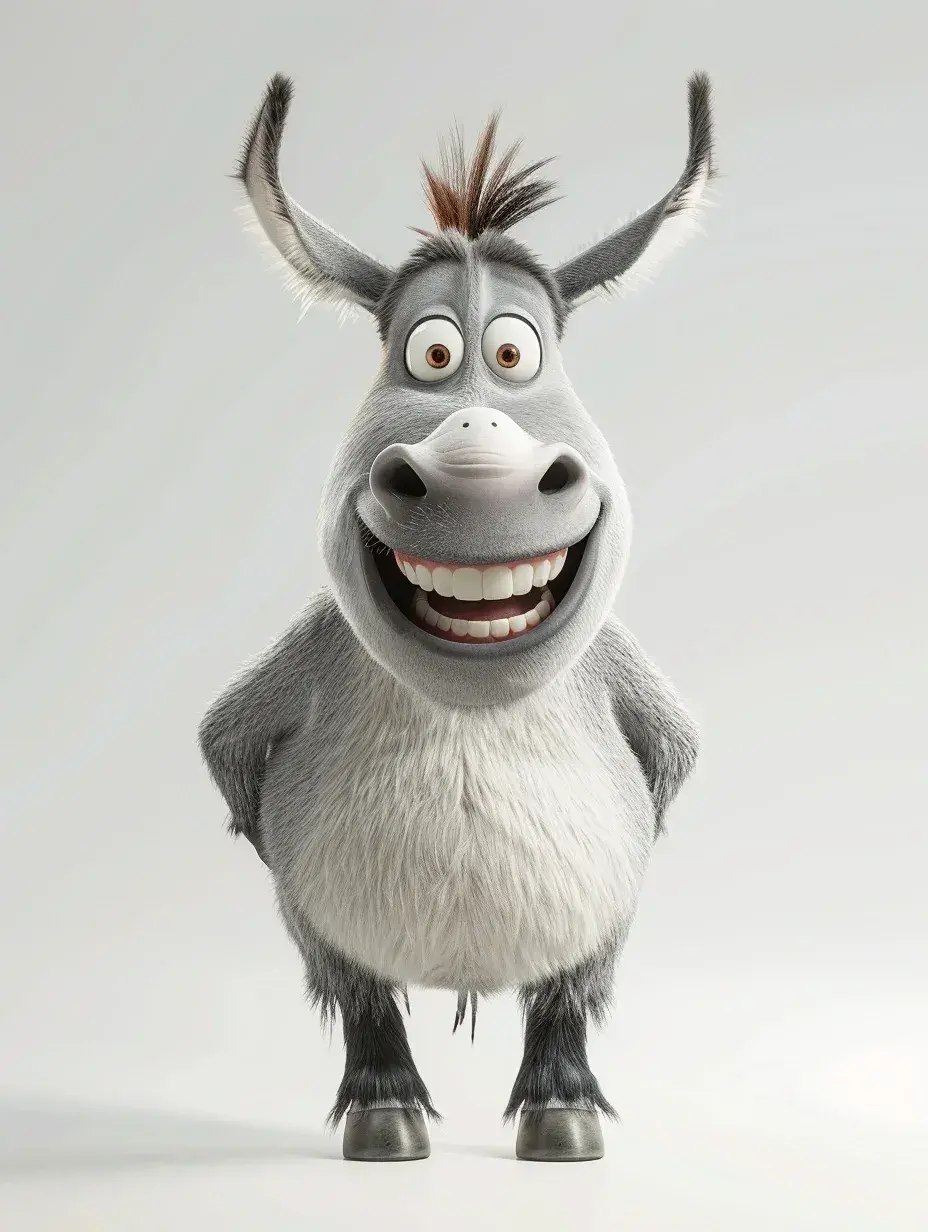 壁纸分享,可爱的小毛驴