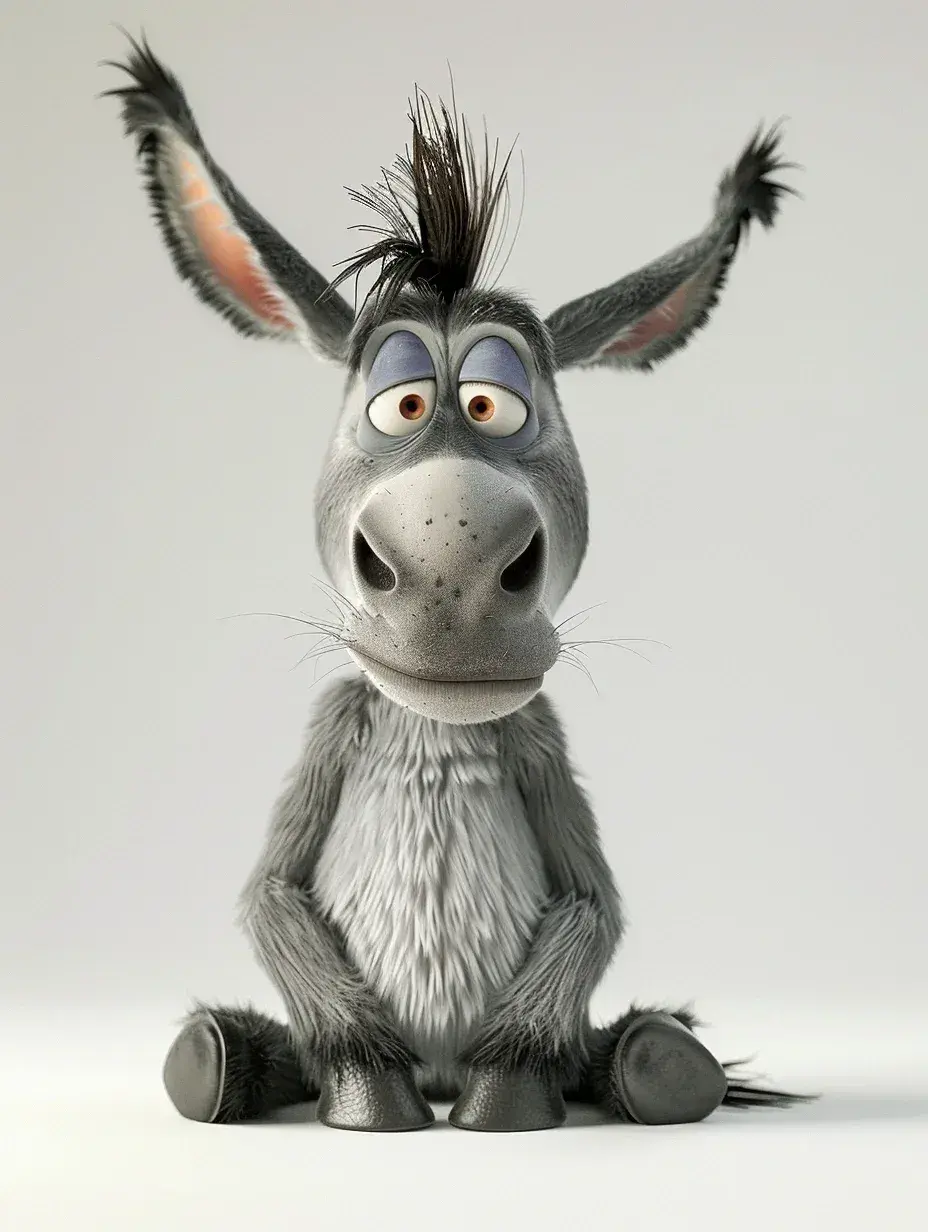 壁纸分享,可爱的小毛驴