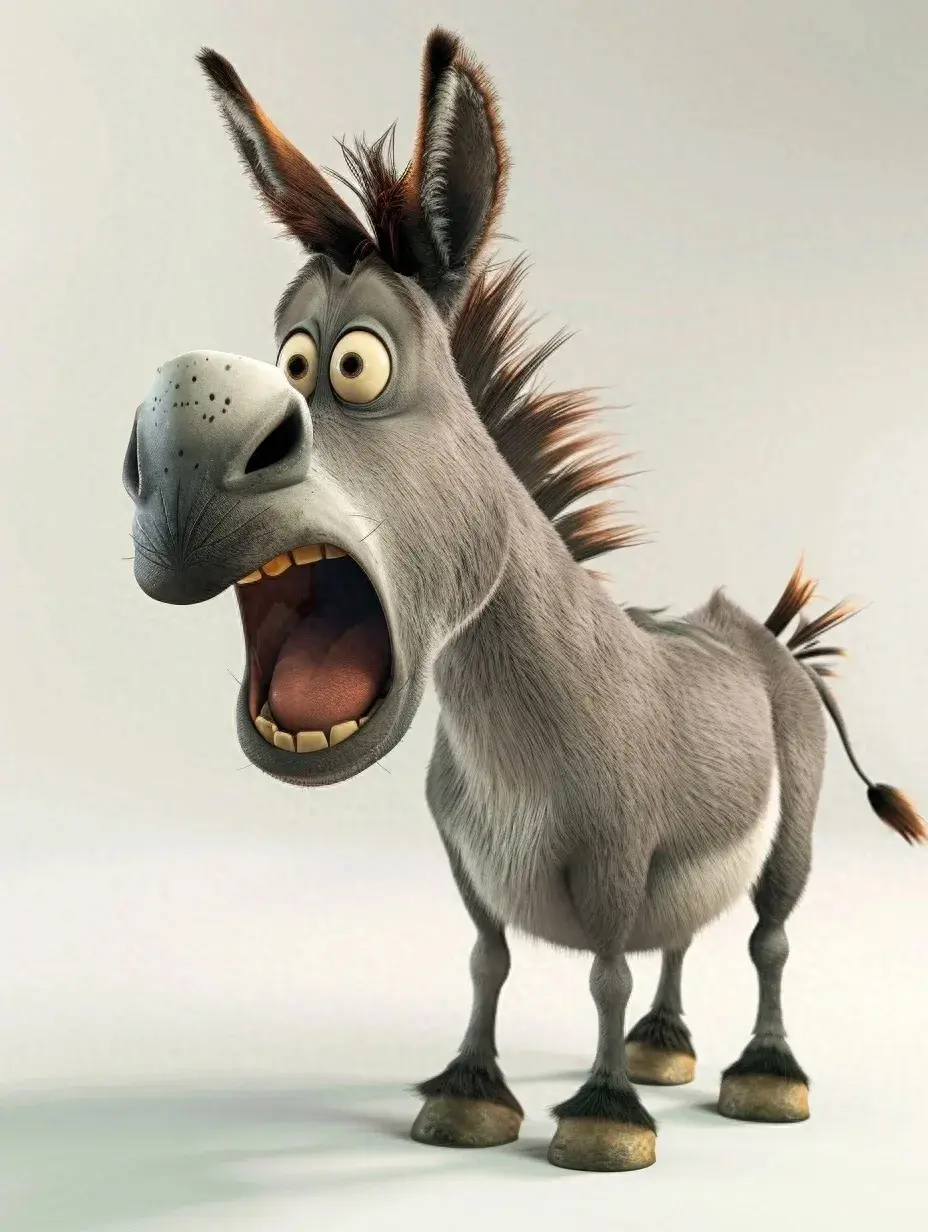 壁纸分享,可爱的小毛驴