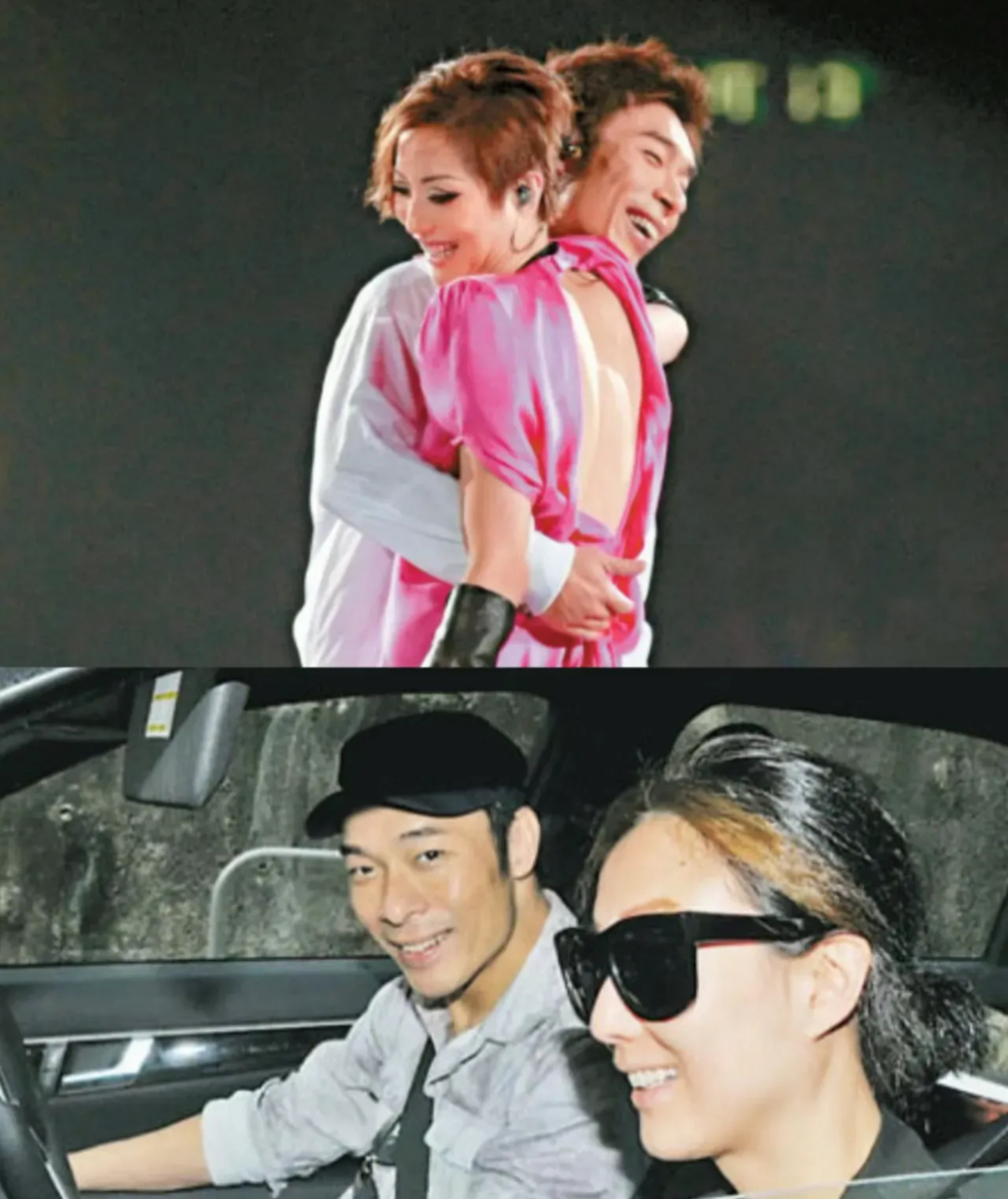 2005年,韩红和许志安临上车的时候,韩红搂住许志安脖子,抱在一起拥吻