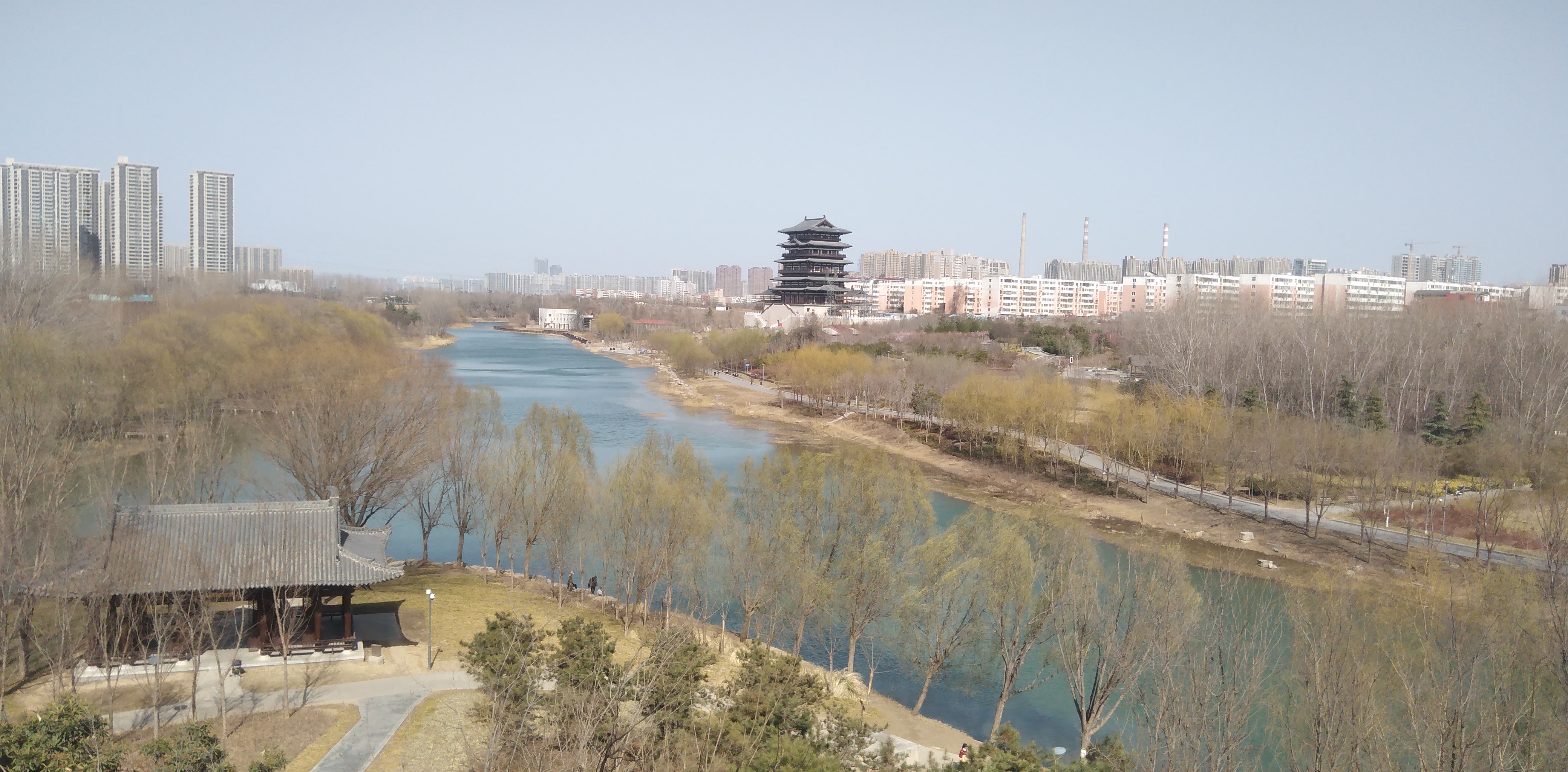 郑州西流湖公园满园春色,踏青好去处