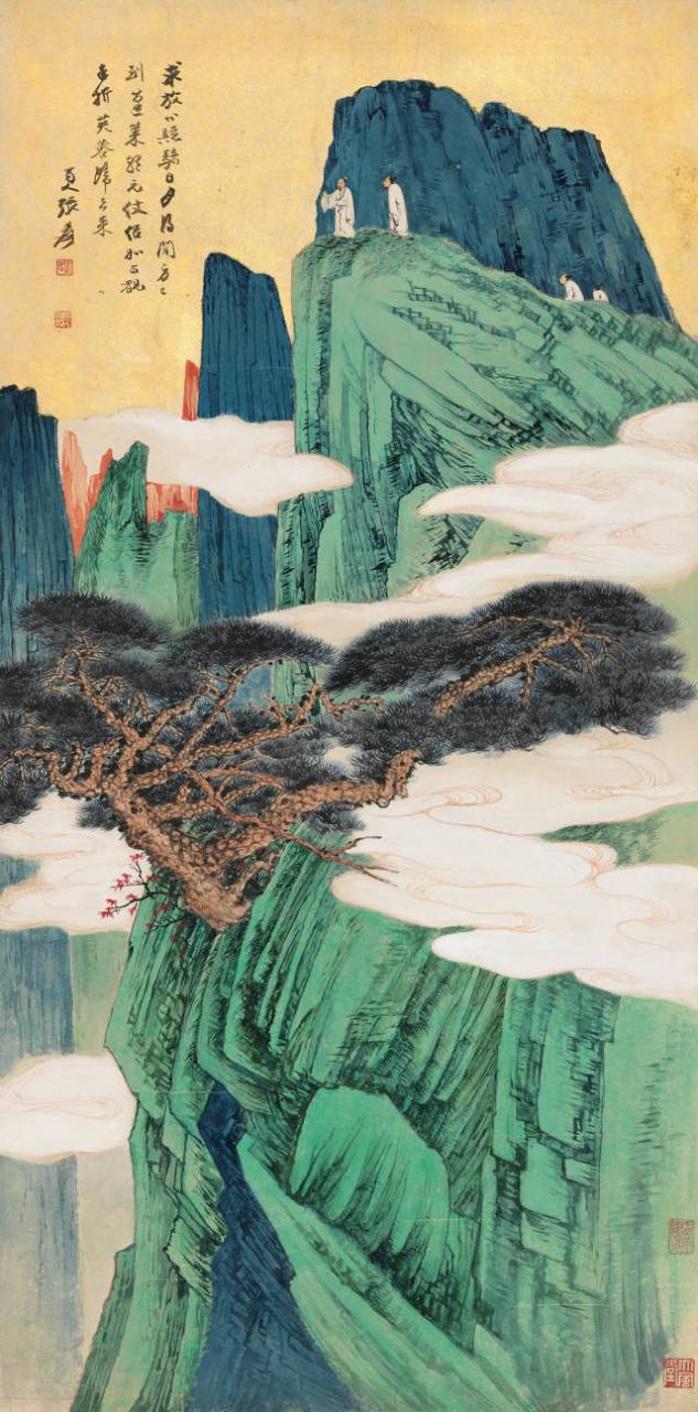 国画中山水的境界最为重要,然而也要笔墨来辅助.