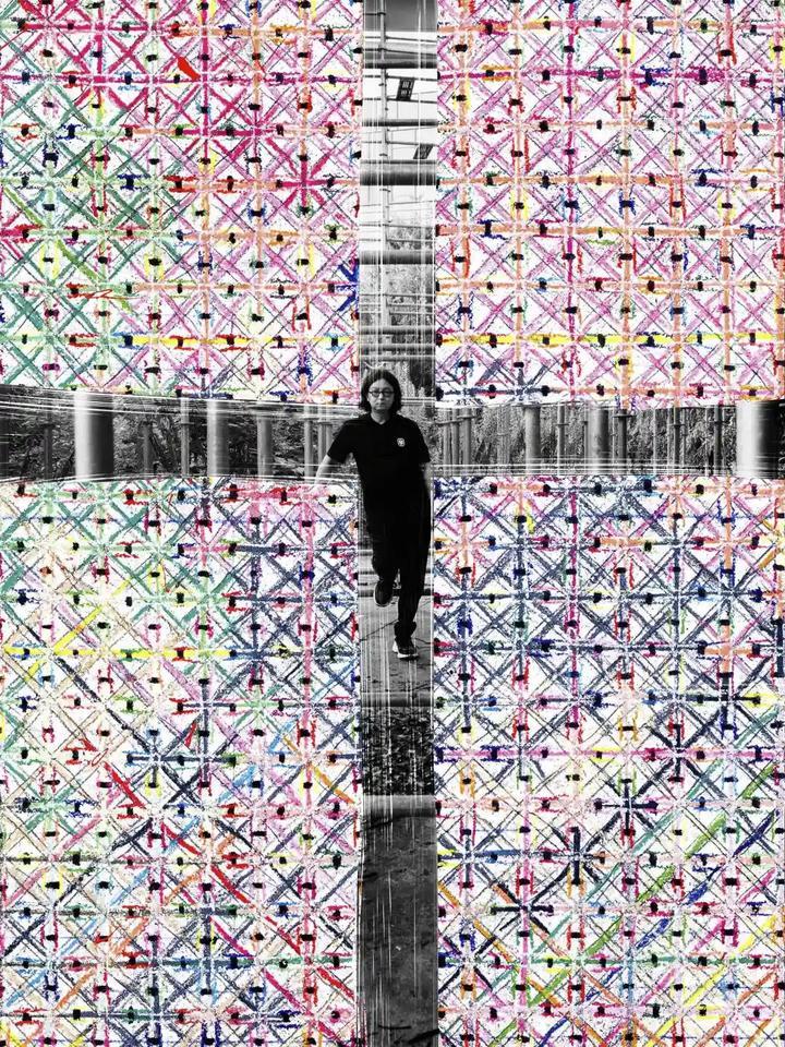 回顾上海教师26岁决心画画36年只画一横一竖作品在全世界展览