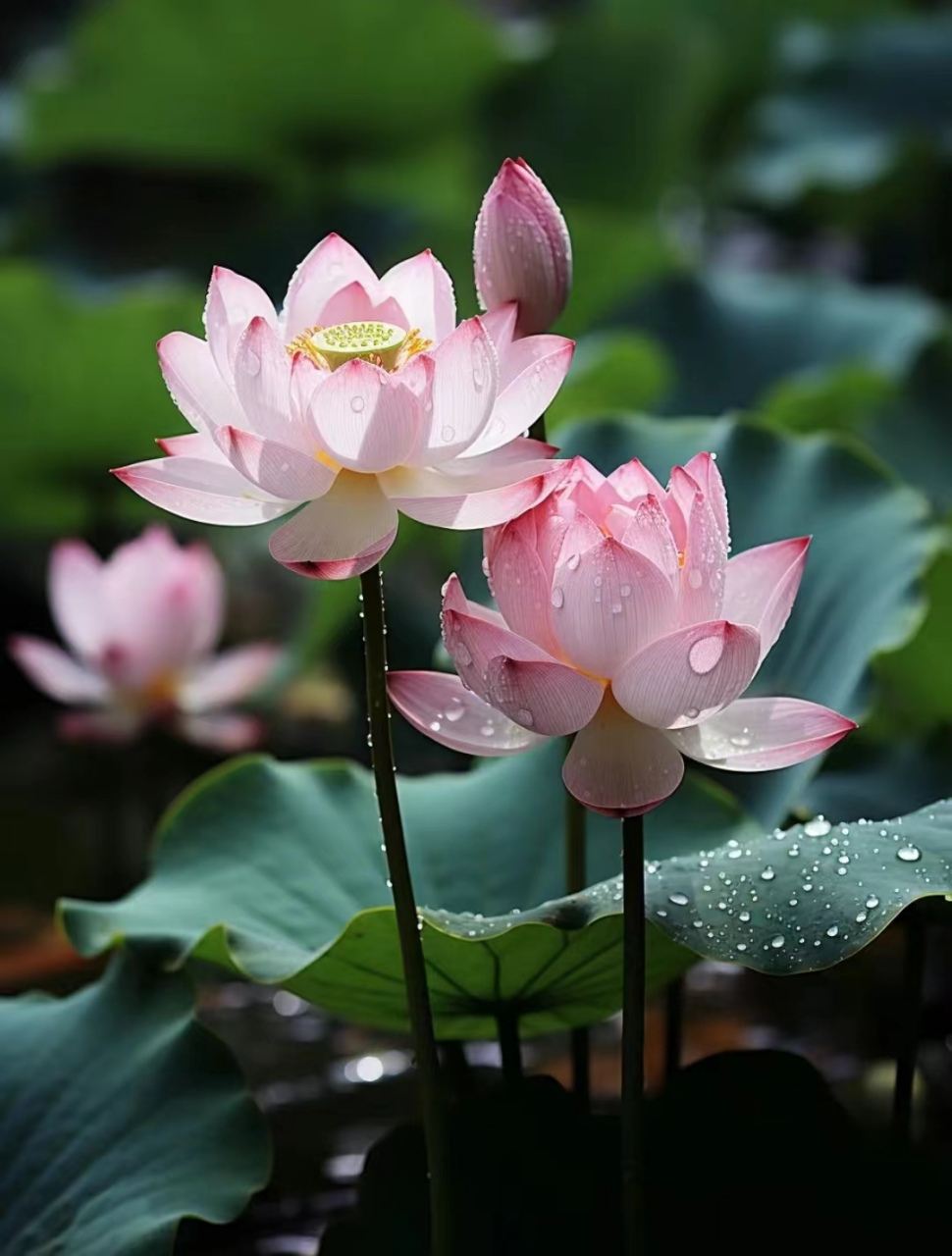 十大最美荷花照片9696  荷花是中国传统色的哪一色?