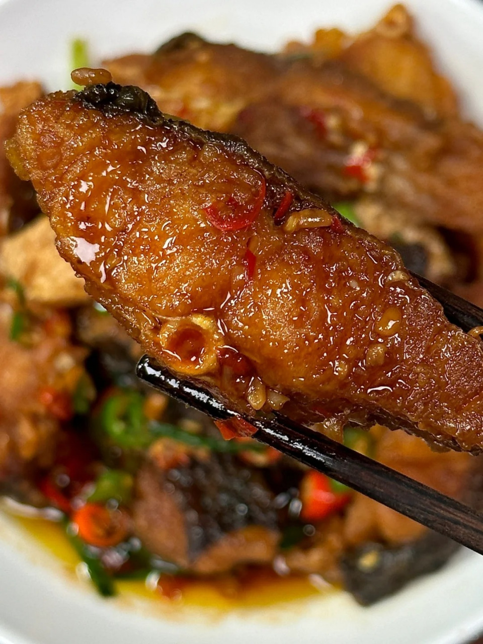 95香辣下饭的红烧鱼块,妈妈的味道!