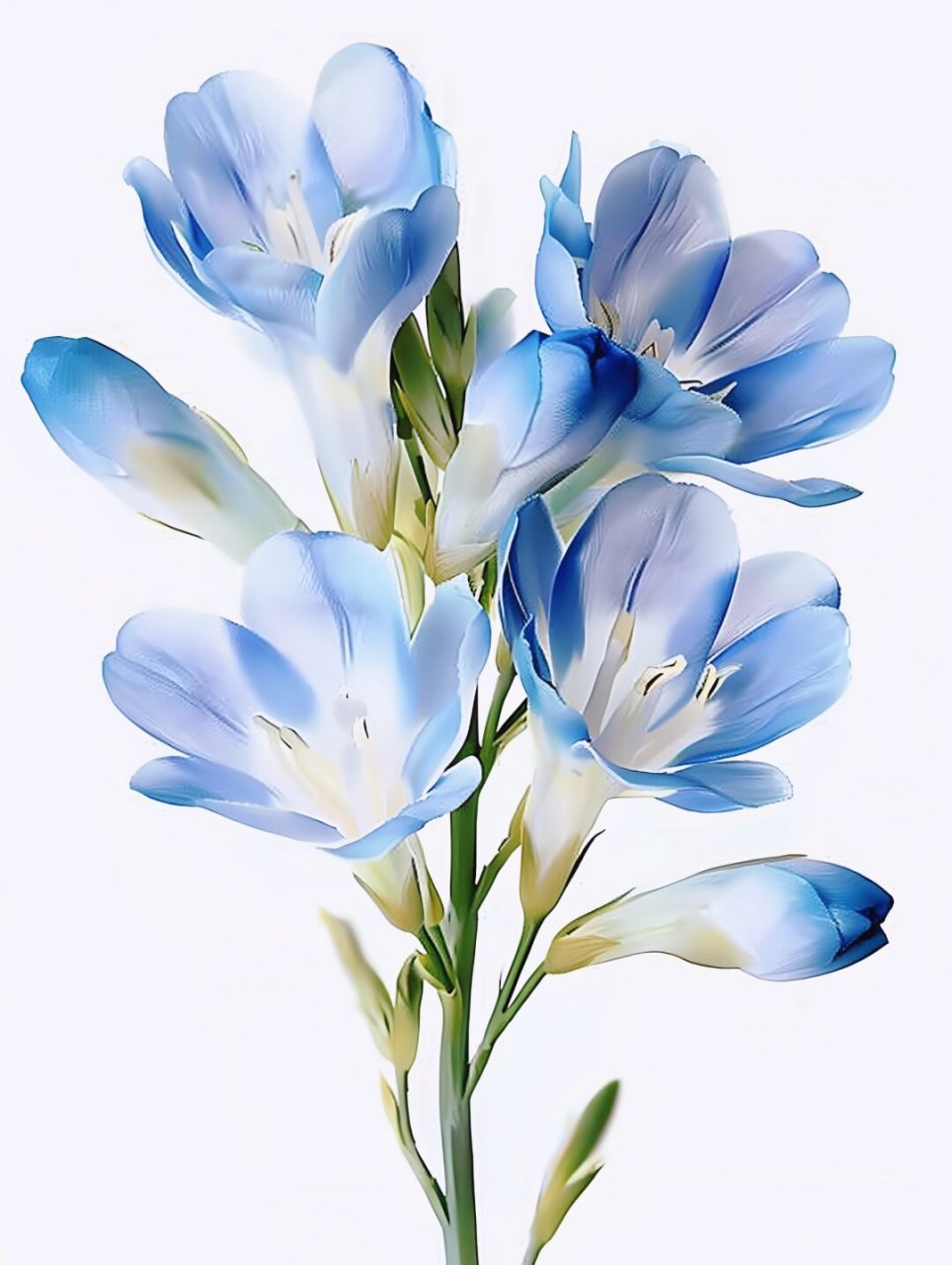 绘画素材小苍兰  看看这可爱的小苍兰,它的花瓣轻柔飘逸,仿佛在微风中