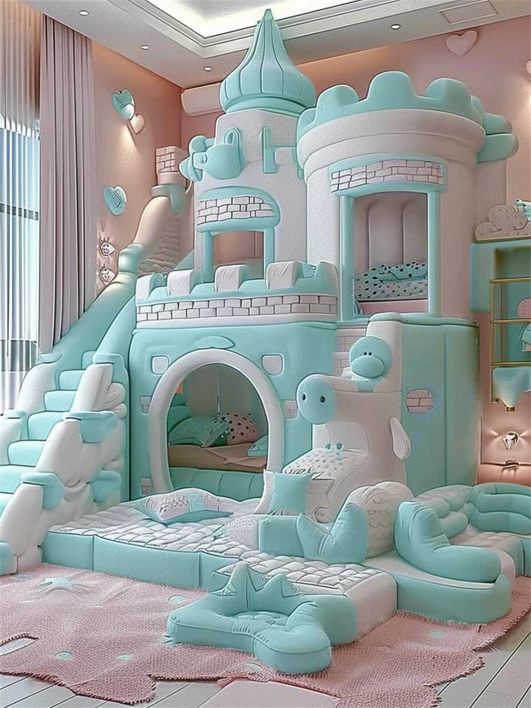 多巴胺系列 公主床  在这个充满梦幻与浪漫的世界里,有一个角落是专