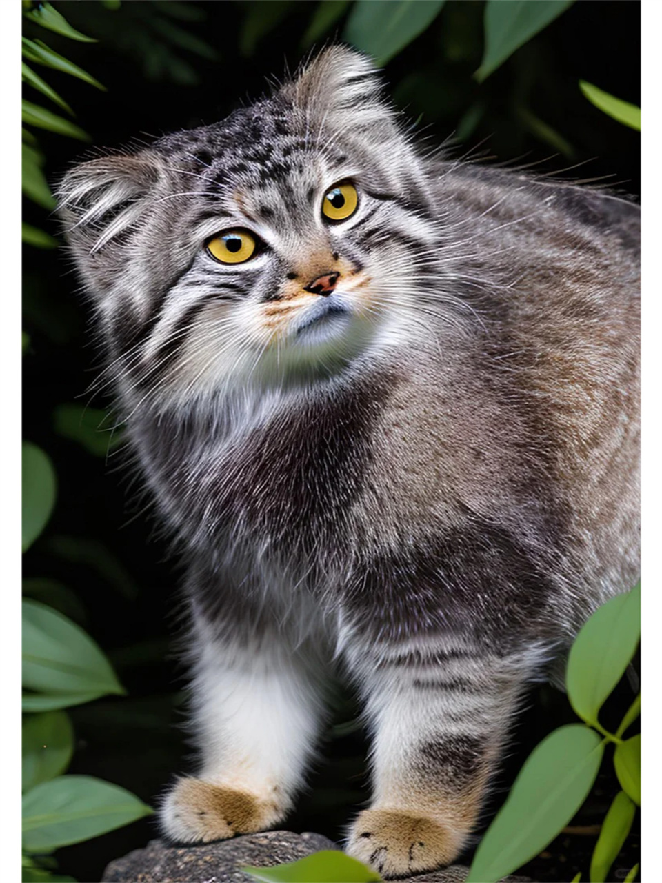 高原杀手顶流网红 兔狲	  在沙漠,荒漠,草原或戈壁地区,有一种神秘而