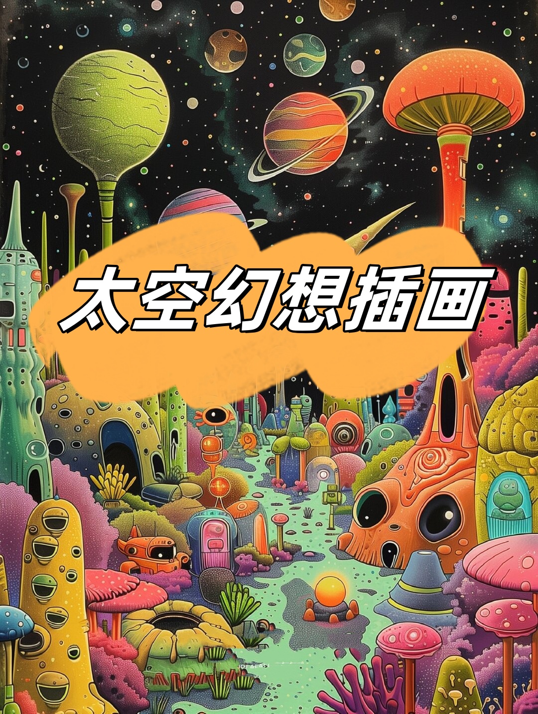 太空幻想画教程图片