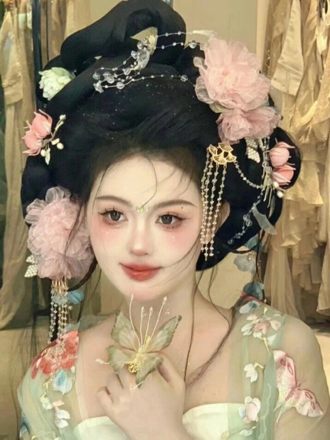 一款适合日常穿着汉服的妆造,让你穿越时光,展现古典韵味,秒变古风