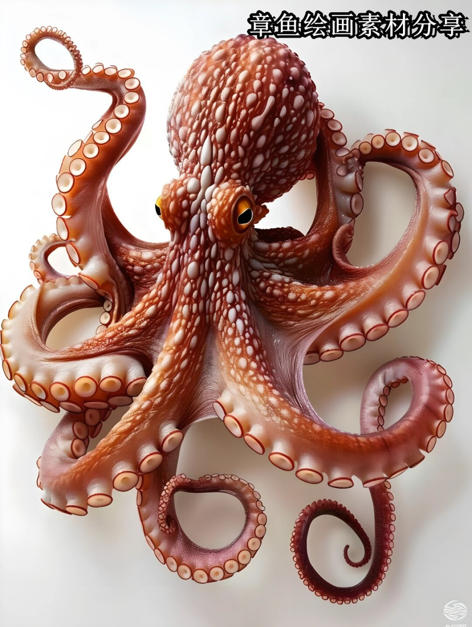 90每一张都画得栩栩如生,仿佛这些章鱼就在