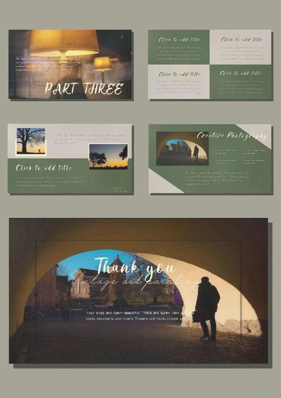 欧美人文艺术欣赏ppt背景图片  ppt模板📑📑