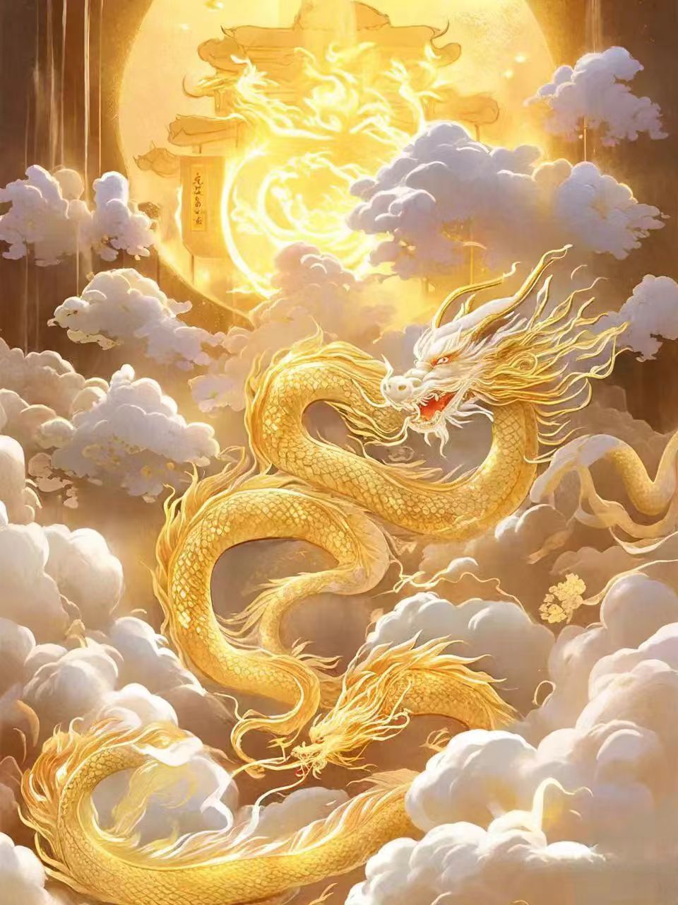 龙凤呈祥图片  浴97火凤凰 巨龙腾93飞