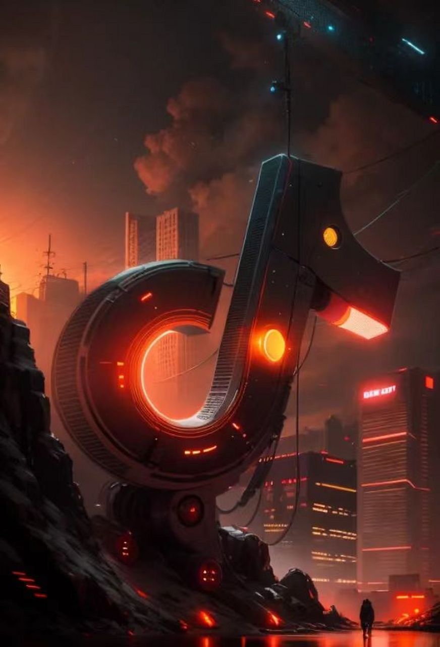 抖音图片  96抖音的赛博朋克世界90
