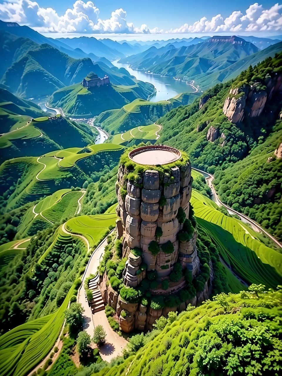 大山深处总有一些让人感到壮丽的风景  每次踏入大山的怀抱,我总能被