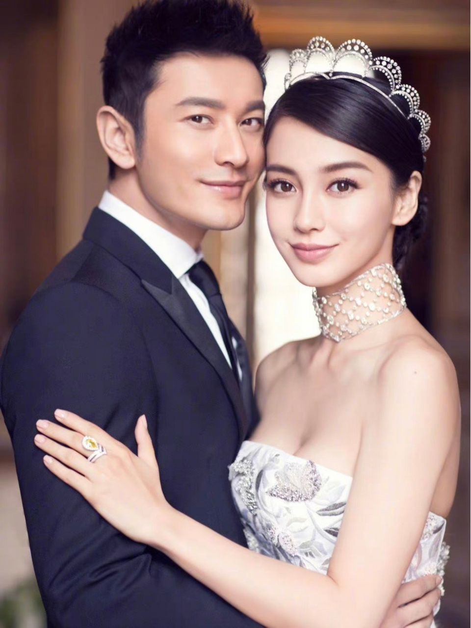 黄晓明和baby的这组婚纱照简直美翻了!