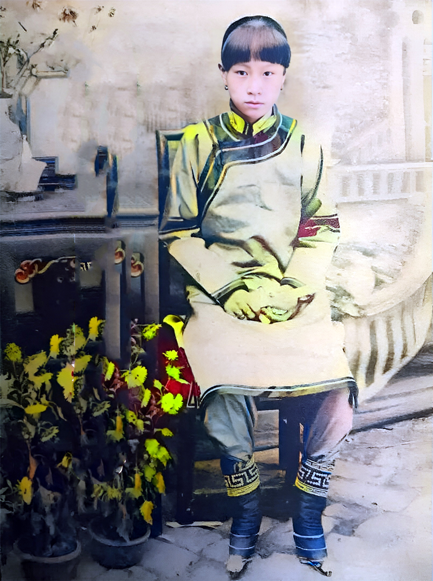 左边这位丰容盛鬓圆姿如月身材高挑的女子就是大名鼎鼎的杨翠喜