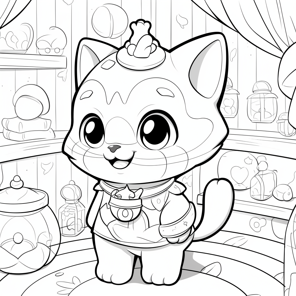 儿童涂色线稿|小动物系列 .@晴霞的素材分享的动态