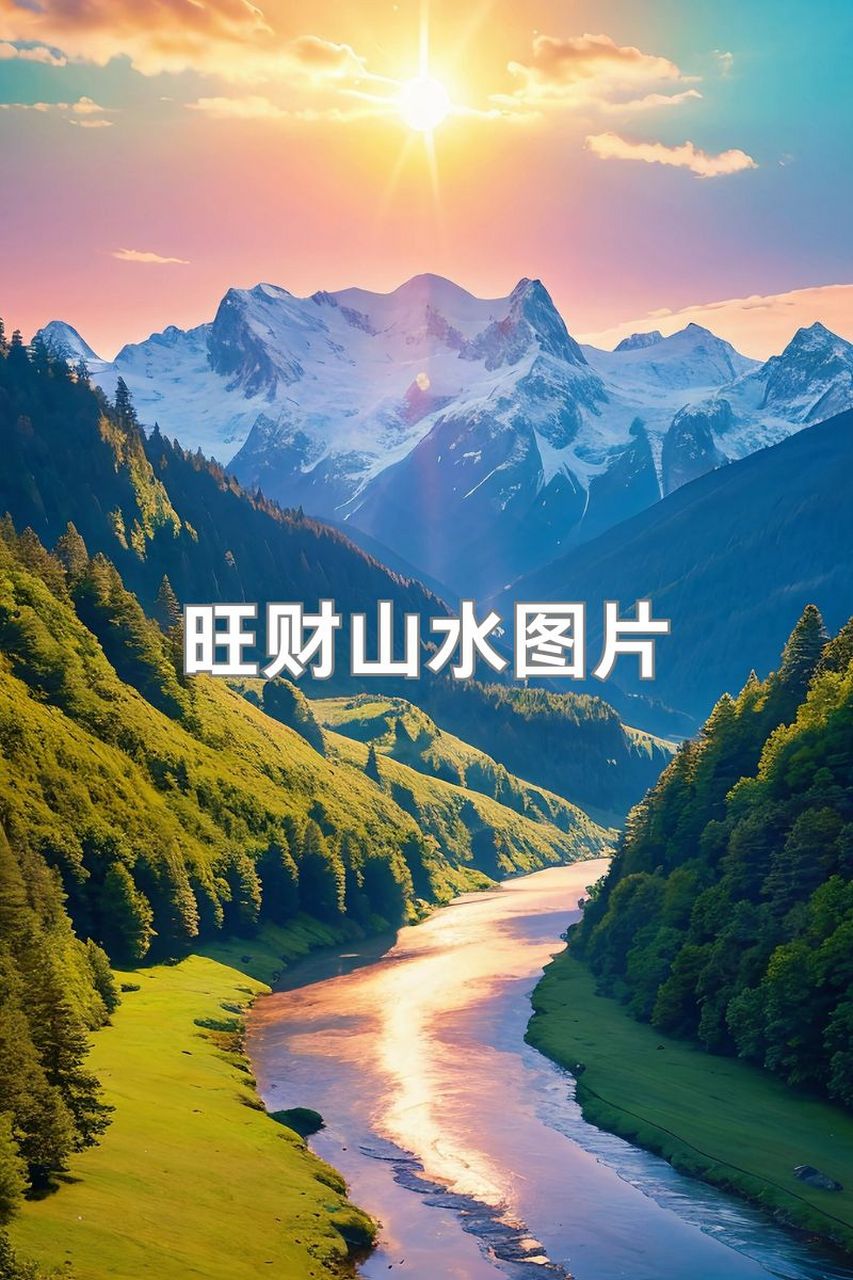 财源滚滚山水图片大全图片