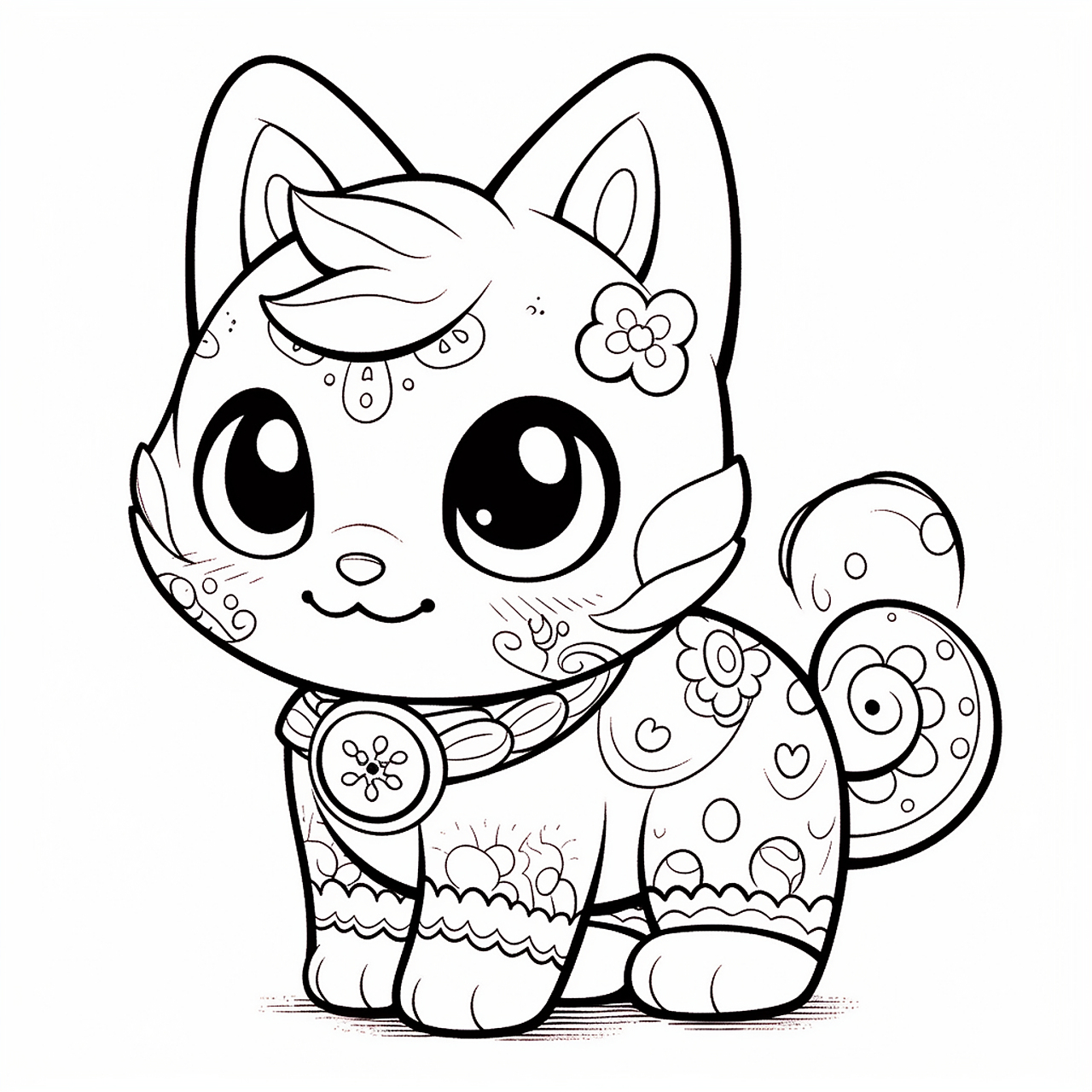 今天我来给大家带来了超级可爱的小动物系列涂色线稿!