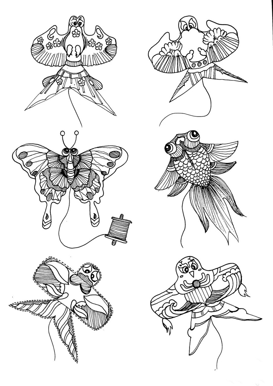 今天看到小朋友们的画作,真是被他们的创意和想象力