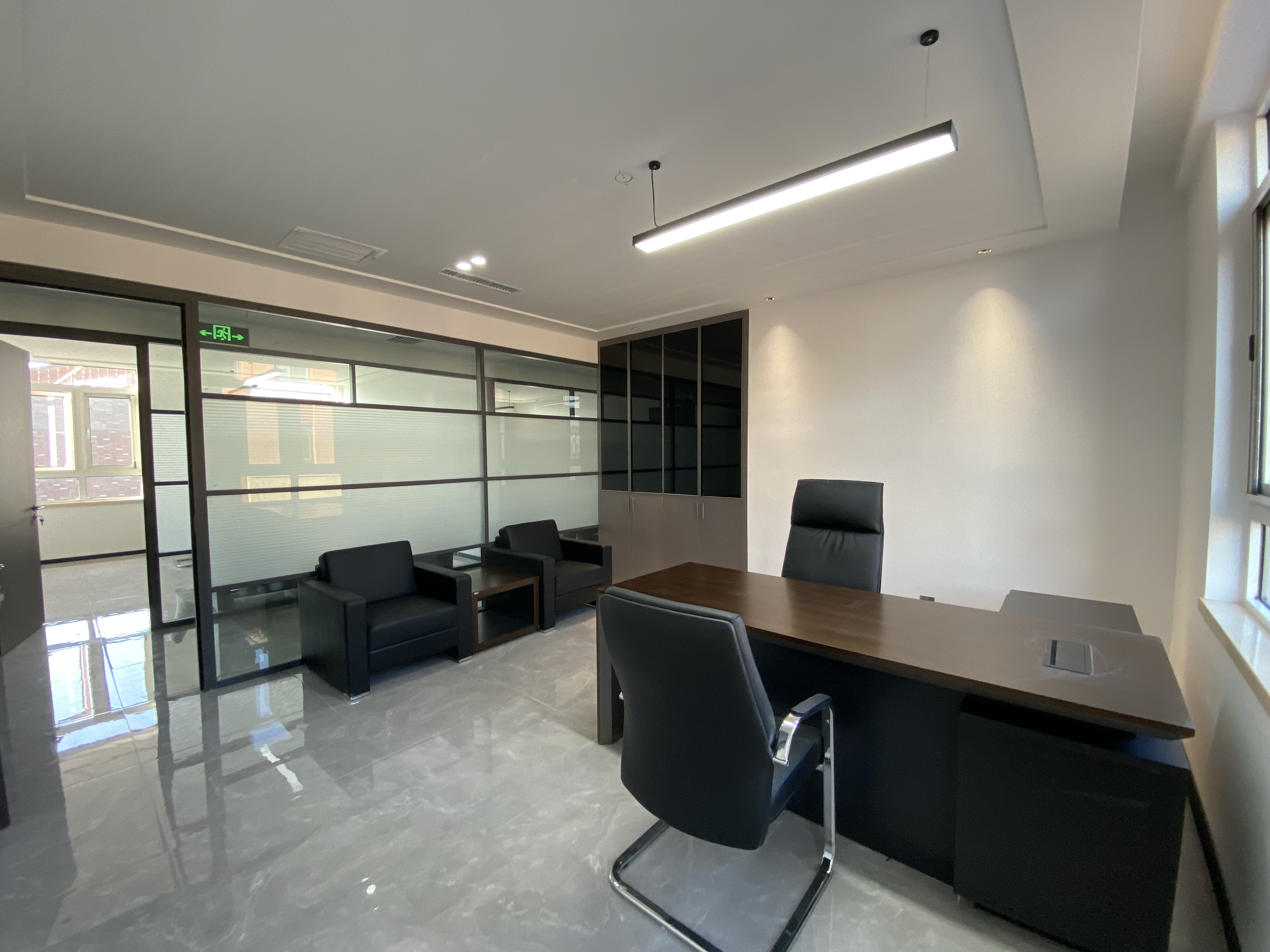 银川装修公司推荐|镹臻装饰|银川中化六建办公楼装修设计落地实景