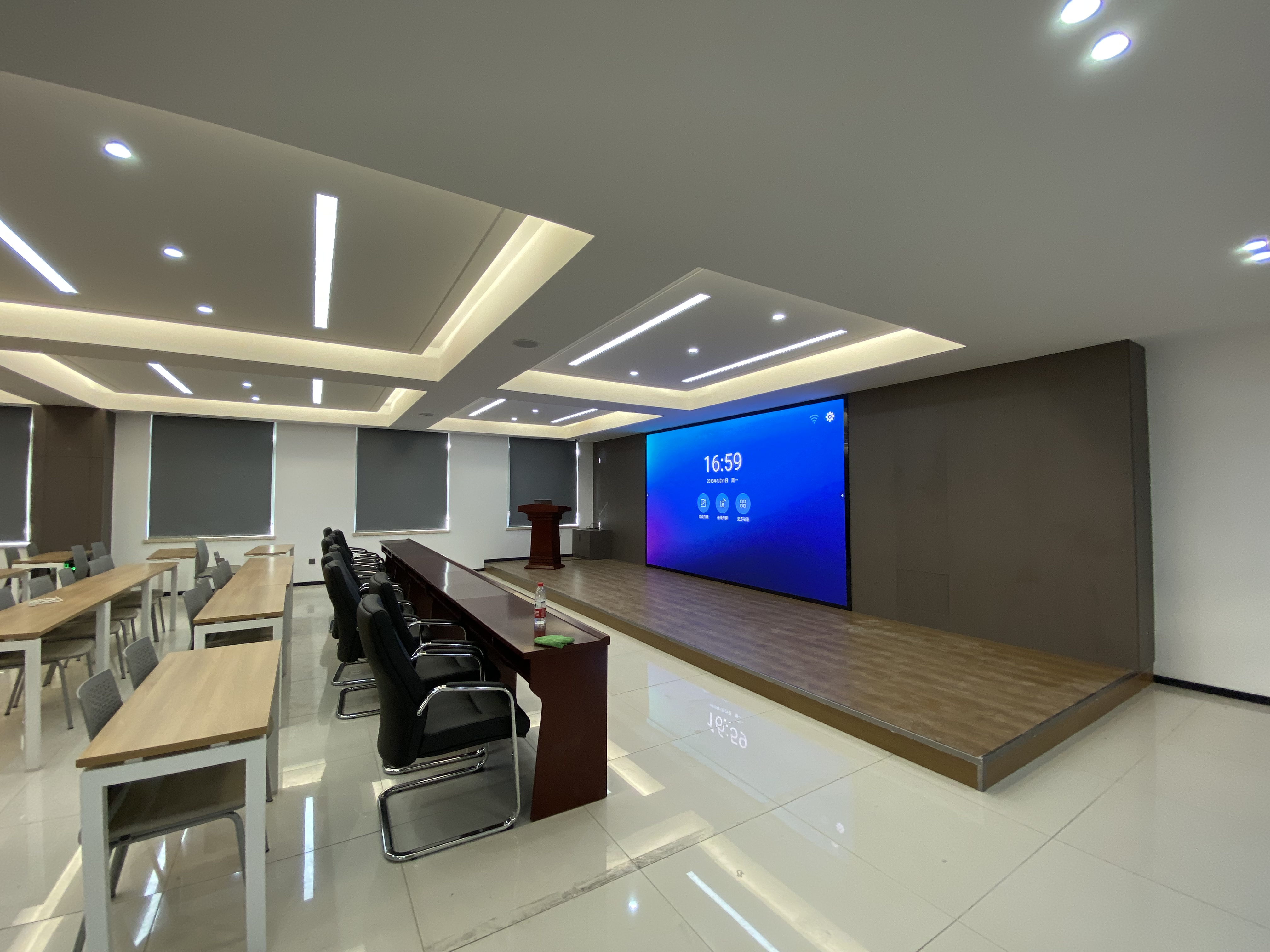 银川装修公司推荐|镹臻装饰|银川中化六建办公楼装修设计落地实景