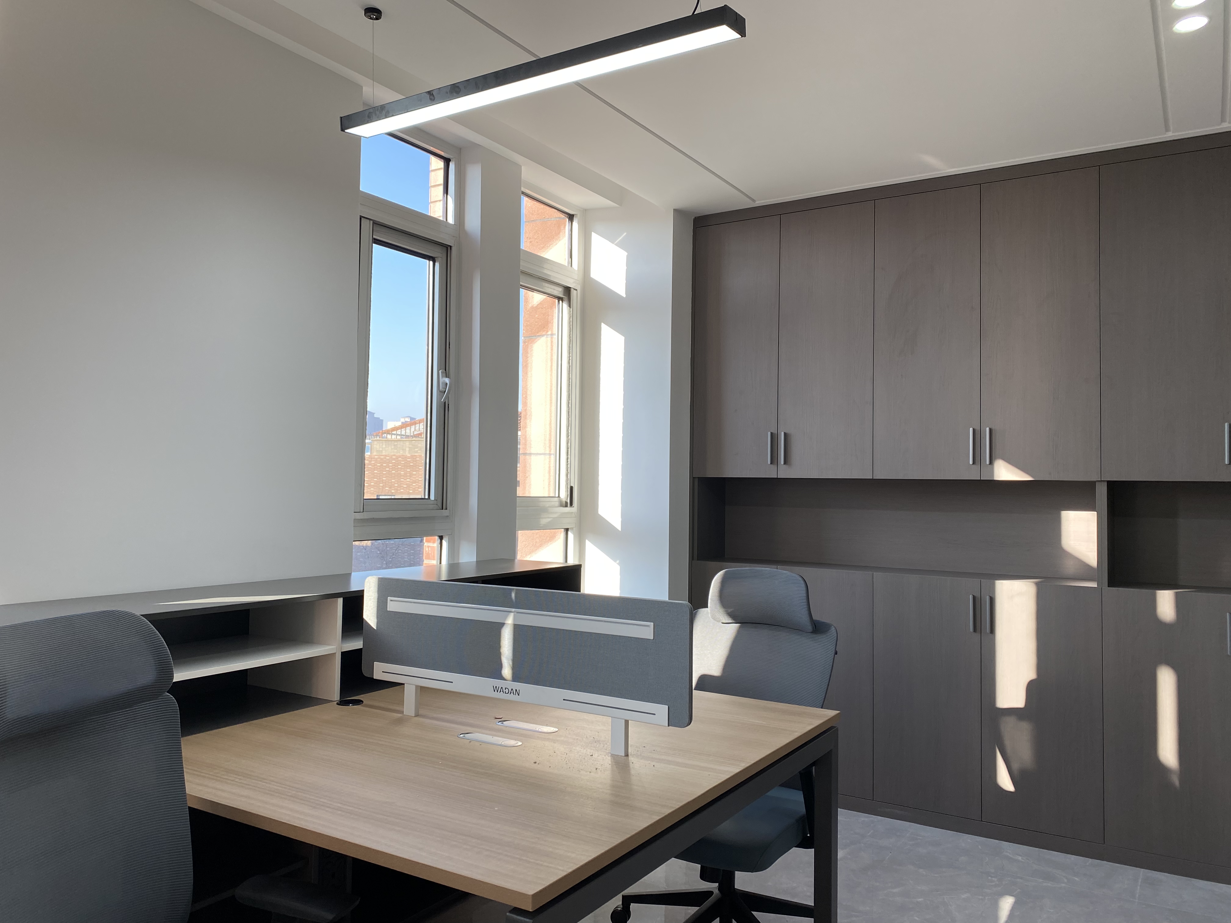 银川装修公司推荐|镹臻装饰|银川中化六建办公楼装修设计落地实景