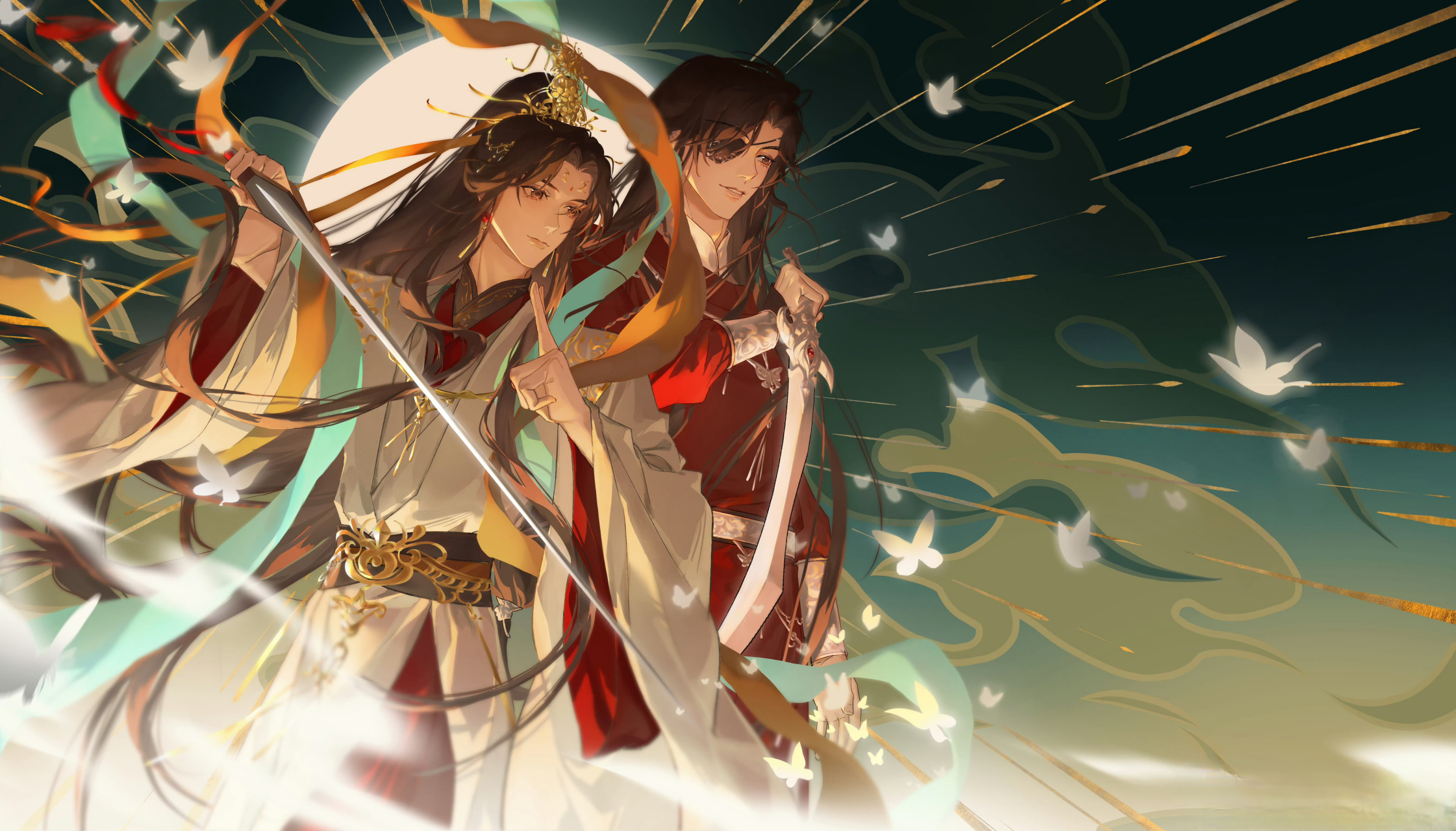 天官赐福#  "听说了吗?这次上元节巡游,太子殿下还请了那位一起…"