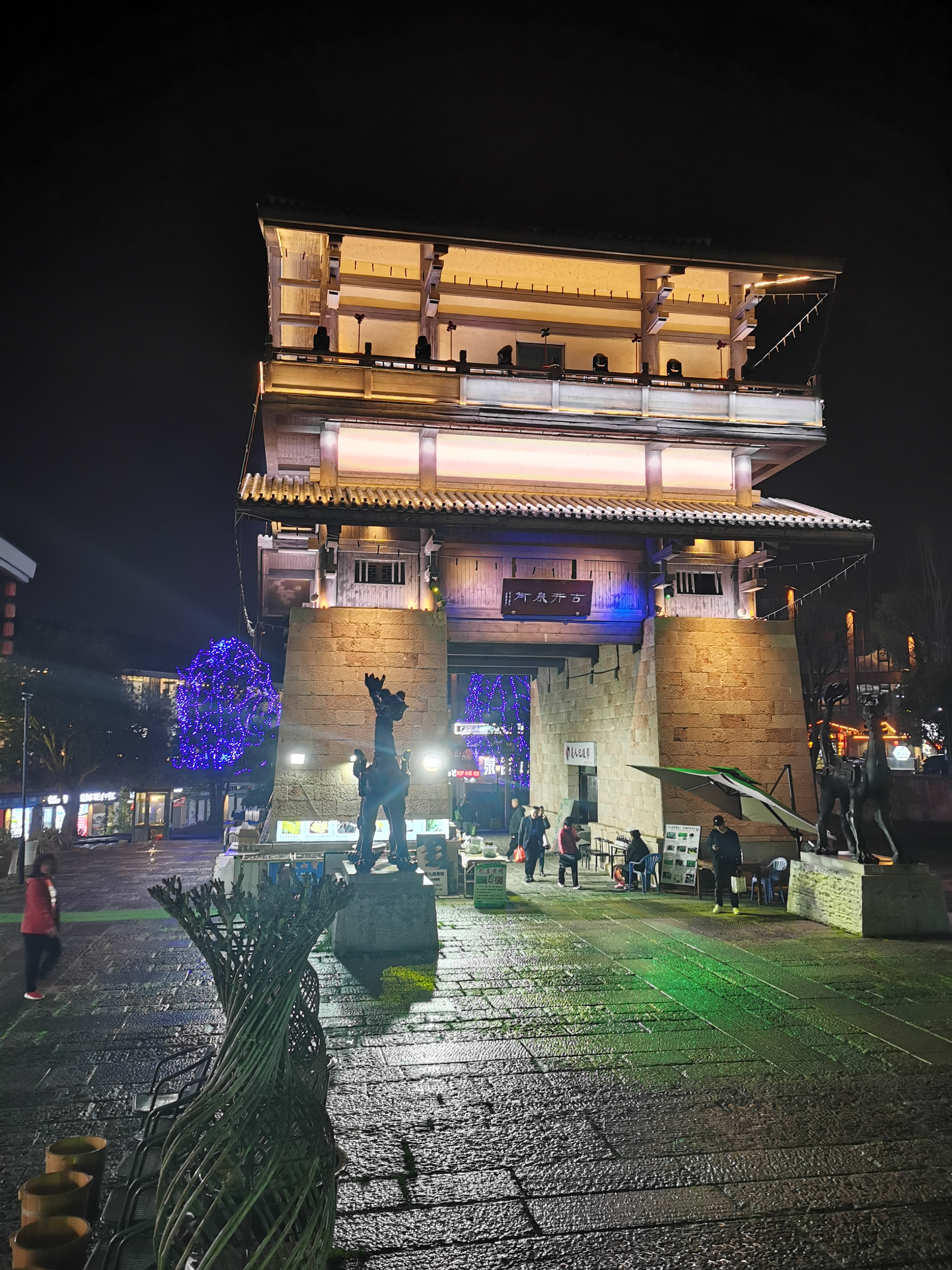 宜春温汤镇夜景