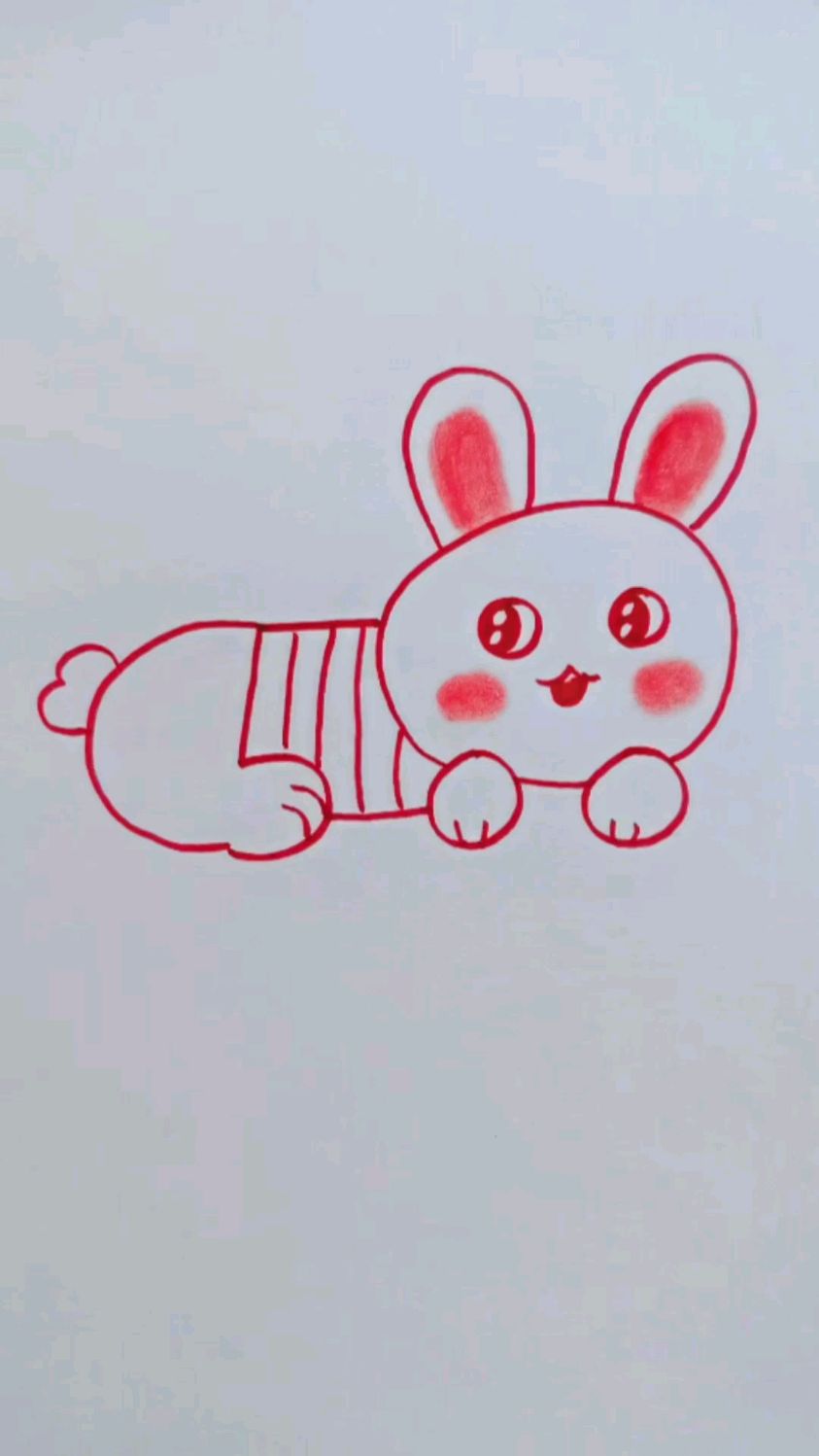 数字500画小兔子.