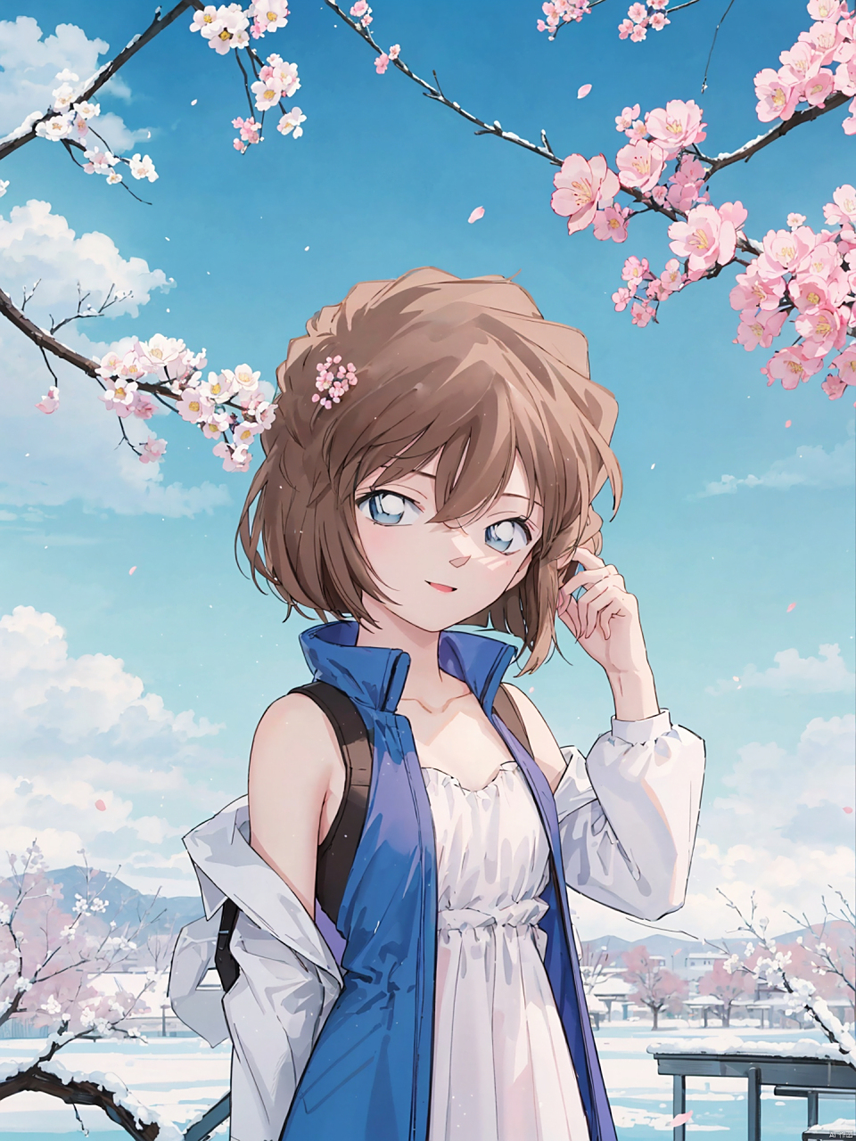 来和我一起看樱花吧#名侦探柯南# #灰原哀# #柯哀