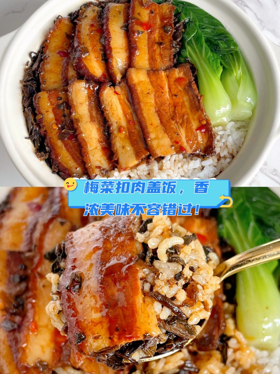 梅菜扣肉盖饭图片高清图片