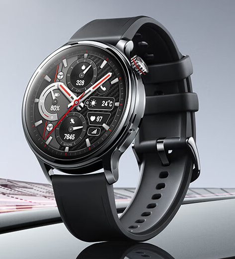 荣耀手表哪款强?4pro黑色炫酷登场,超窄边屏显真章!