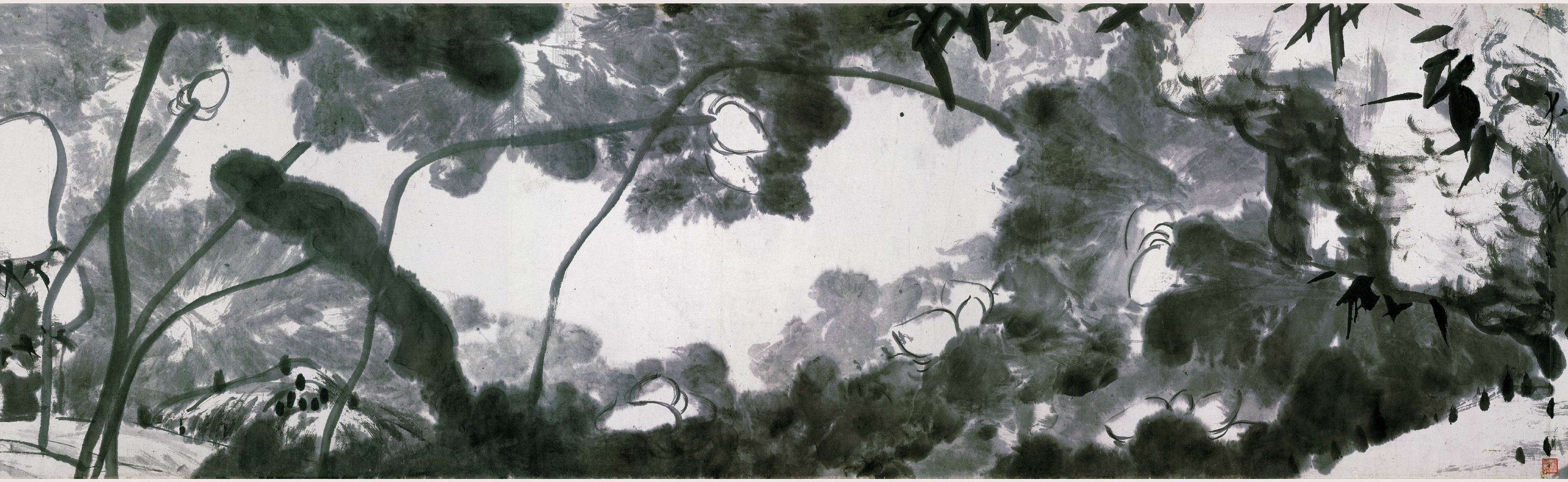 八大山人晚年的无上境界:《河上花图卷》欣赏并题诗