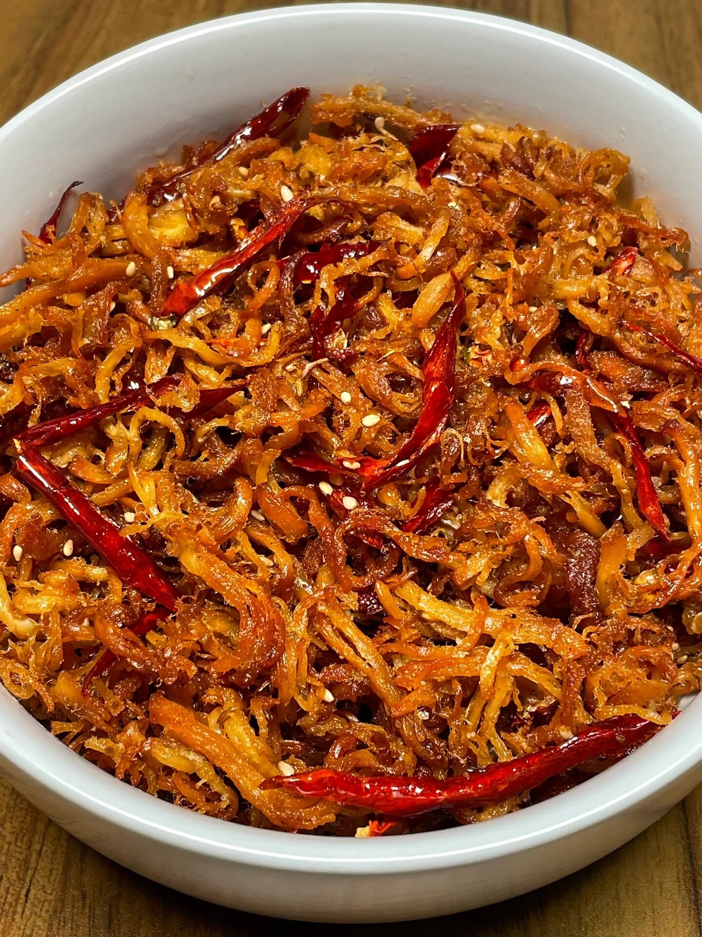 鸡肉丝酥酥脆脆,又麻又辣,越嚼干煸鸡丝麻辣鸡丝饼麻辣鸡丝图片干煸