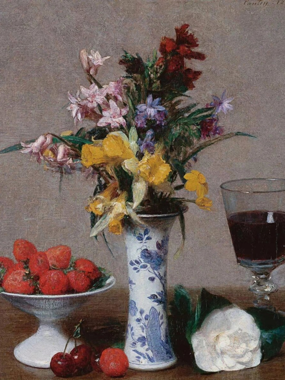 走进油画花卉的世界,仿佛置身于一个绚丽多彩的艺术盛宴之中