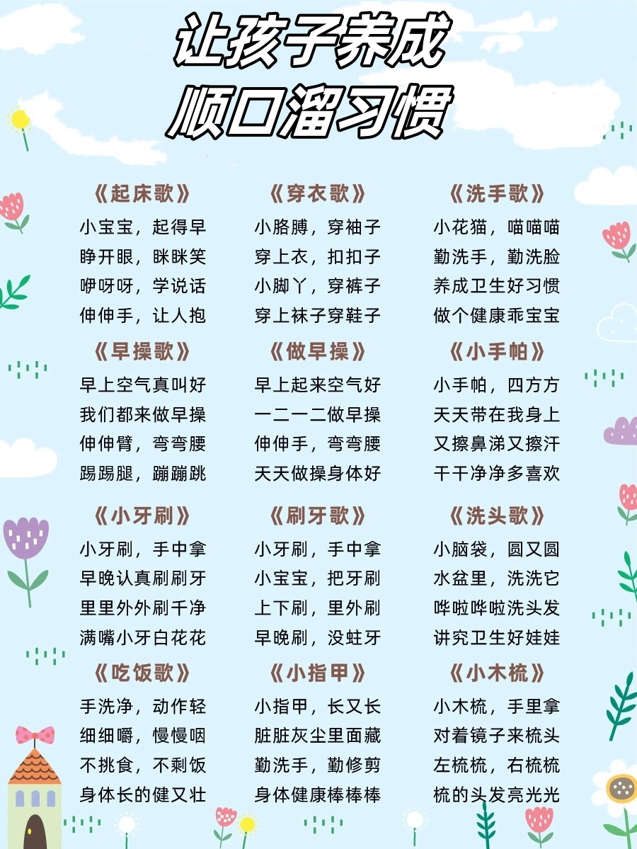 92让孩子养成顺口溜习惯 顺.@爱教育的婲婲的动态