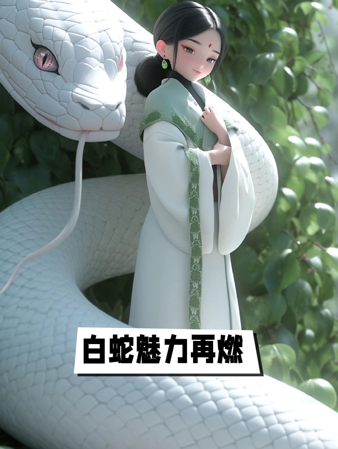 历久弥新的白蛇形象,承载着中华民间故事的深厚底蕴