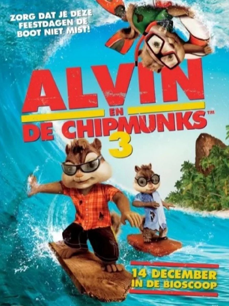 三只花栗鼠和它们的女朋友们一起登上了豪华游轮,展开了一段欢乐的