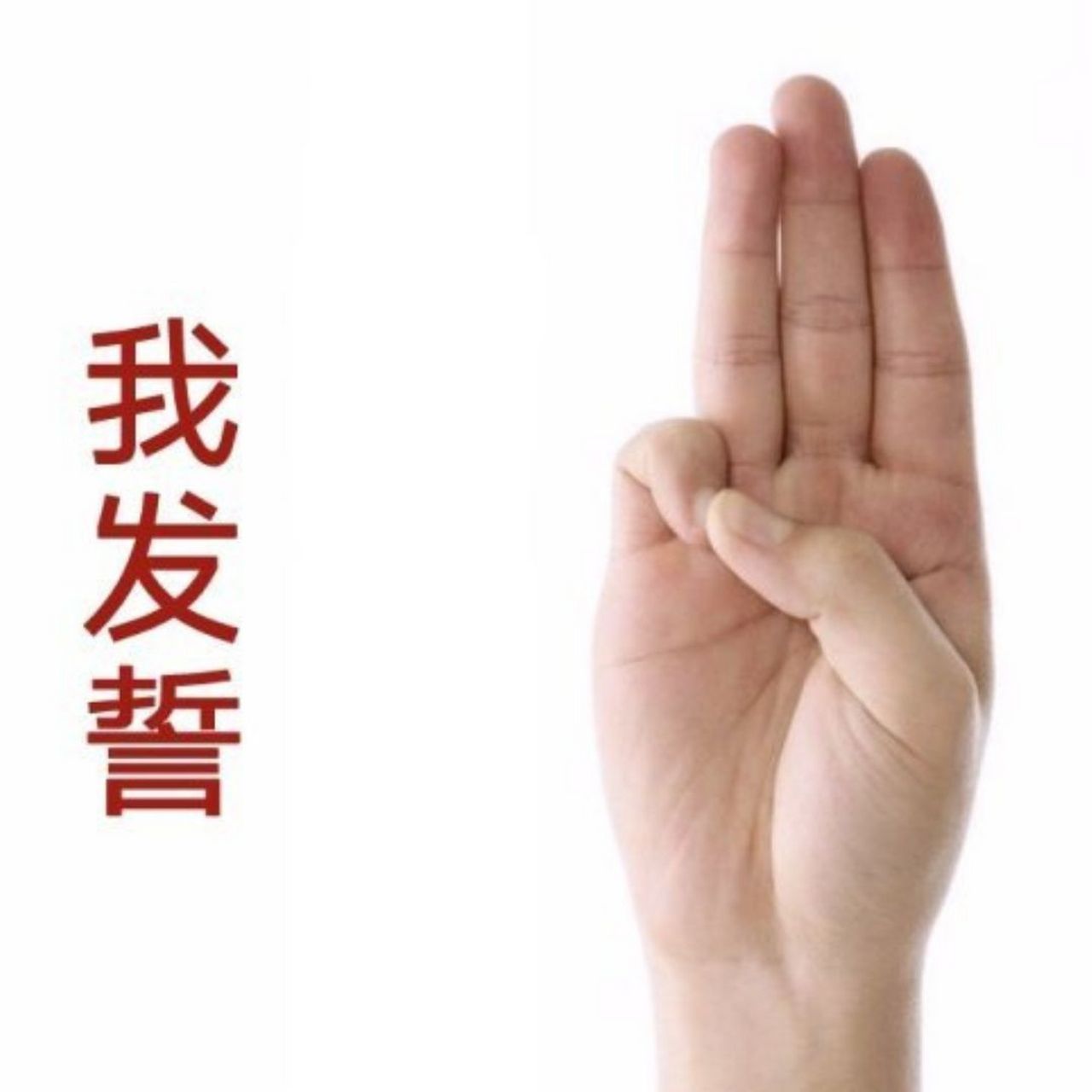 发誓的手势图片  今天有点小小的不开心,因为和闺蜜的约会,我又双叒叕