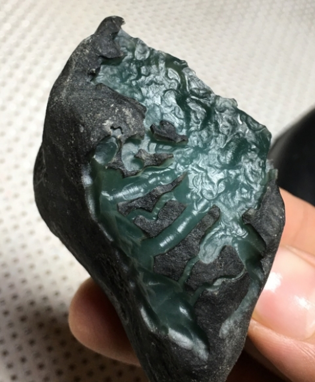 点击头像看直播# #翡翠原石# 这些翡翠原石也承载着大自然的力量和 