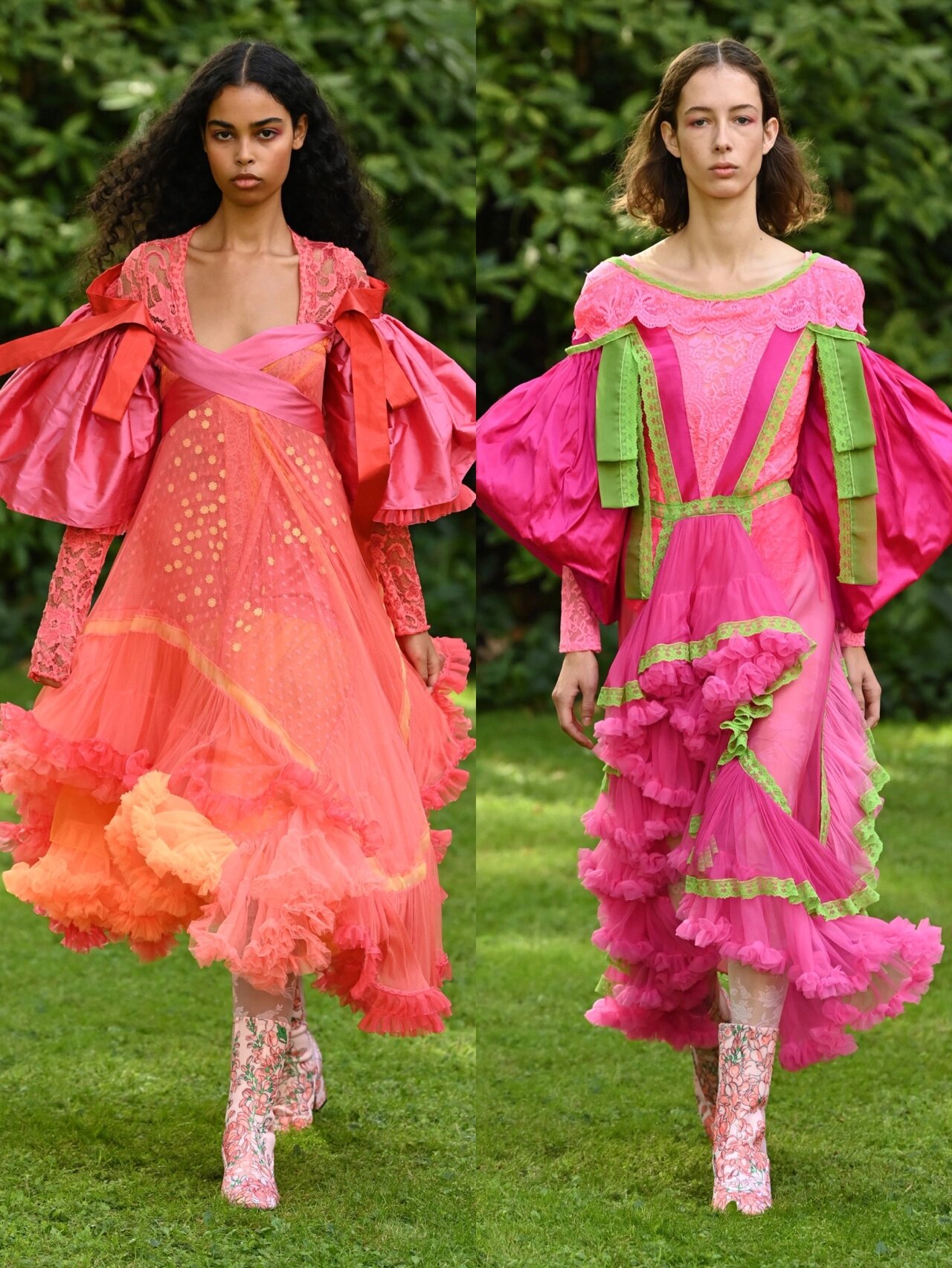 每一件衣服都像是从童话里走出来的一样,田园风高定服装