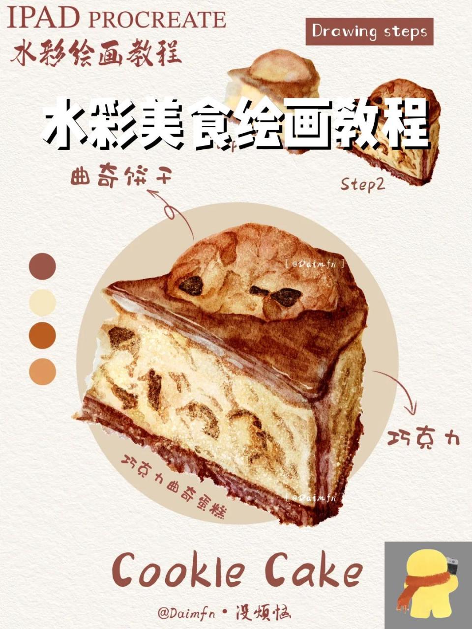 水彩美食绘画教程 临摹转载请注明出处!