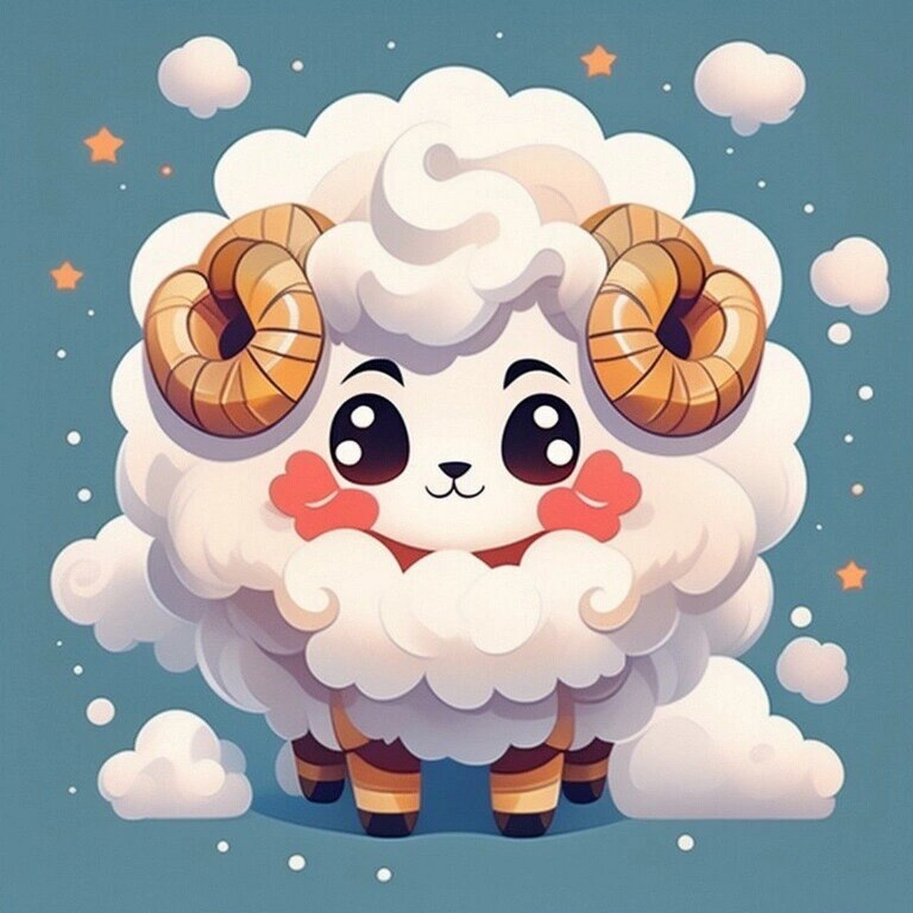 可爱白羊座头像  看这只软萌的小白羊,浑身毛茸茸的,仿佛能融化你的心
