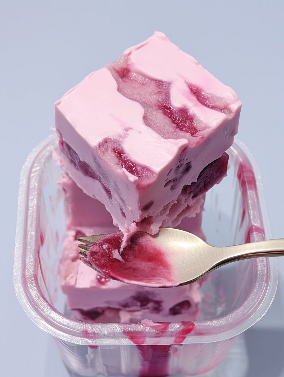 99葡萄味厚切酸奶块,轻松制作只需 5 分钟!95  嗨,大家好!