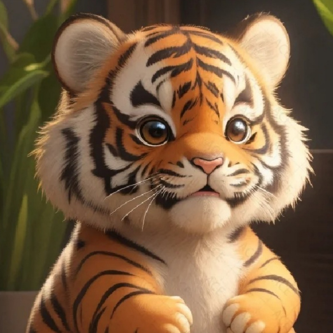 这不仅仅是一张老虎头像,更是力量与勇气的象征