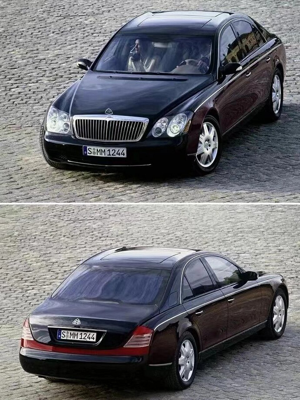 迈巴赫标志图片#奔驰迈巴赫#  迈巴赫立标,让你当年直不起的腰立了